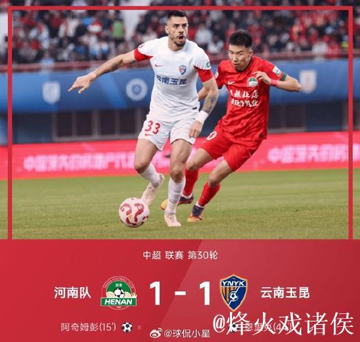 中超-阿奇姆彭建功恩里克得分 河南队战平云南玉昆 中超-阿奇姆彭建功恩里克得分 河南队战平云南玉昆